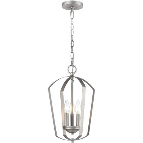 Ivey Lake 3 Light 11 inch Satin Nickel Pendant Ceiling Light